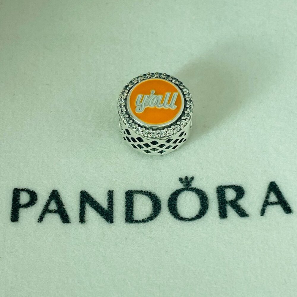 Pandora Rocky Top Y'all Charm Travel represent your Tennessee Vols spirit Bead